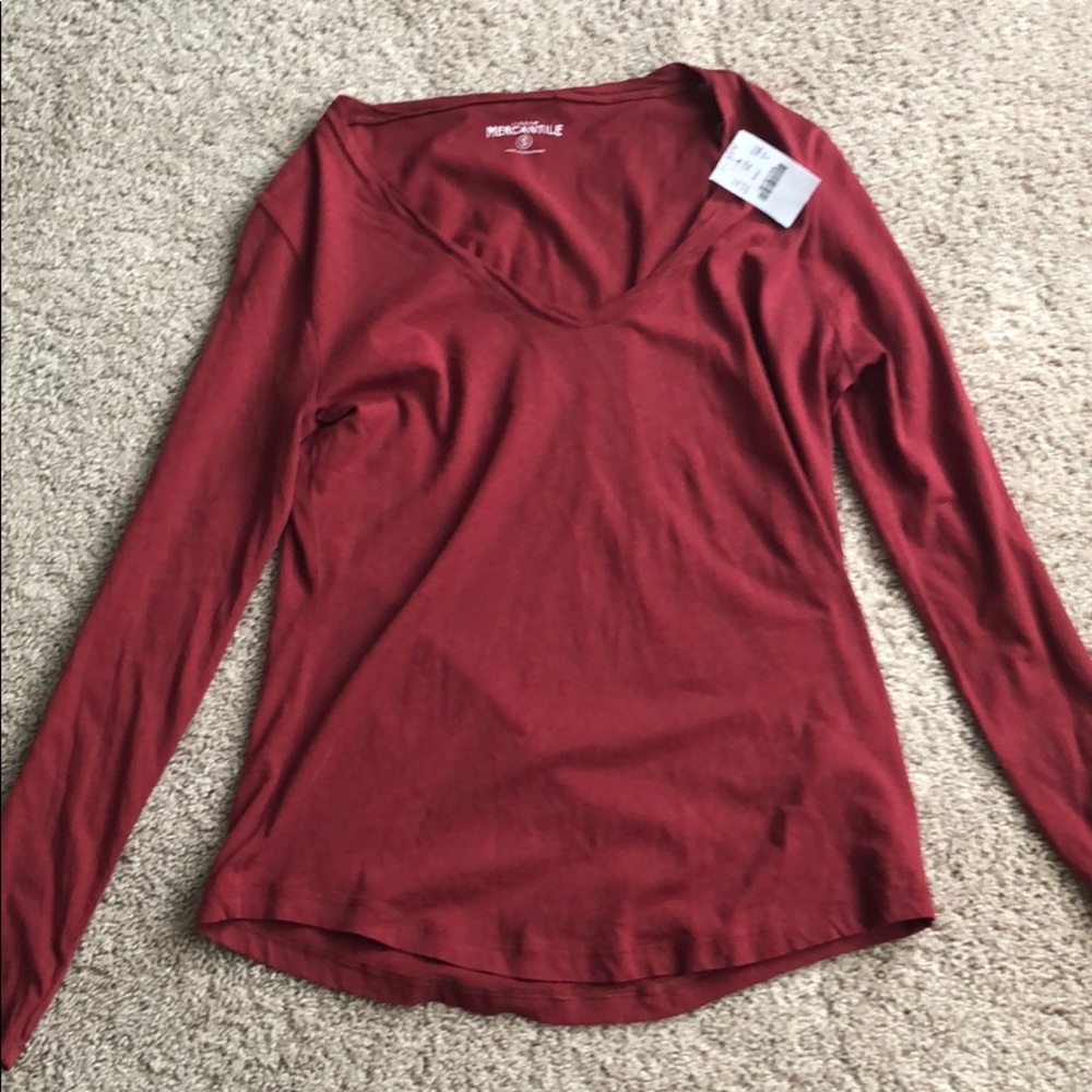 J.crew Mercantile red top